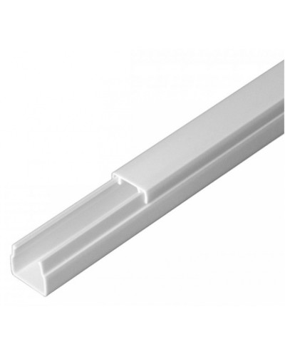 Кабель-канал белый 2-й замок в п/э 12х12 (120 м/уп) Промрукав (PR03.0046) в Кемерово Кабель-канал Pintop.ru