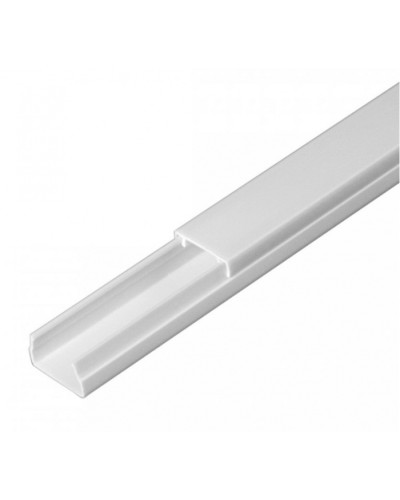 Кабель-канал белый 2-й замок в п/э 15х10 (144 м/уп) Промрукав (PR03.0047) в Кемерово Кабель-канал Pintop.ru