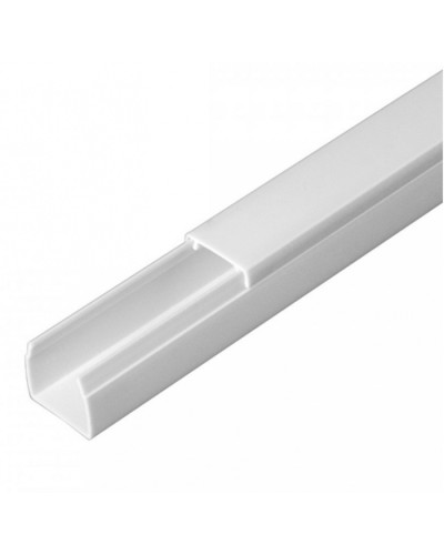 Кабель-канал белый 2-й замок в п/э 16х16 (84 м/уп) Промрукав (PR03.0048) в Кемерово Кабель-канал Pintop.ru