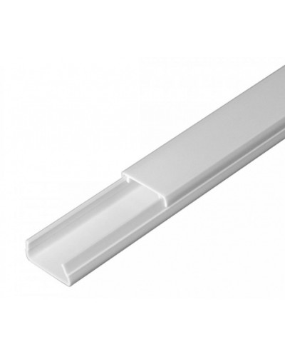 Кабель-канал белый 2-й замок в п/э 20х10 (96 м/уп) Промрукав (PR03.0049) в Кемерово Кабель-канал Pintop.ru