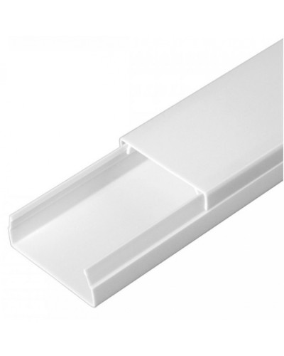 Кабель-канал белый 2-й замок в п/э 40х16 (30 м/уп) Промрукав (PR03.0052) в Кемерово Кабель-канал Pintop.ru