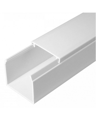 Кабель-канал белый 2-й замок в п/э 40х40 (24 м/уп) Промрукав (PR03.0054) в Кемерово Кабель-канал Pintop.ru