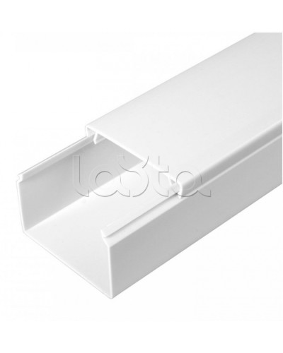 Кабель-канал белый 2-й замок в п/э 60х40 (18 м/уп) Промрукав (PR03.0055) в Кемерово Кабель-канал Pintop.ru