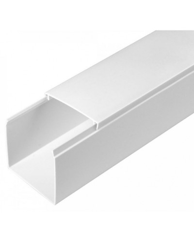 Кабель-канал белый 2-й замок в п/э 60х60 (12 м/уп) Промрукав (PR03.0056) в Кемерово Кабель-канал Pintop.ru