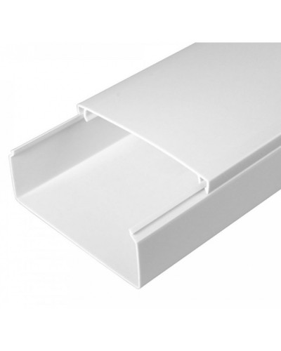 Кабель-канал белый 2-й замок в п/э 100х40 (8 м/уп) Промрукав (PR03.0059) в Кемерово Кабель-канал Pintop.ru
