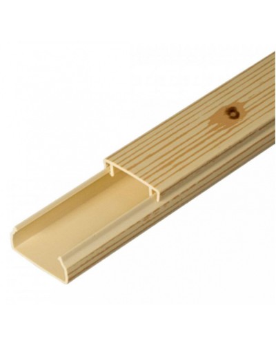 Кабель-канал сосна 2-й замок в п/э 20х10 (96 м/уп) Промрукав (PR03.0181) в Кемерово Кабель-канал Pintop.ru