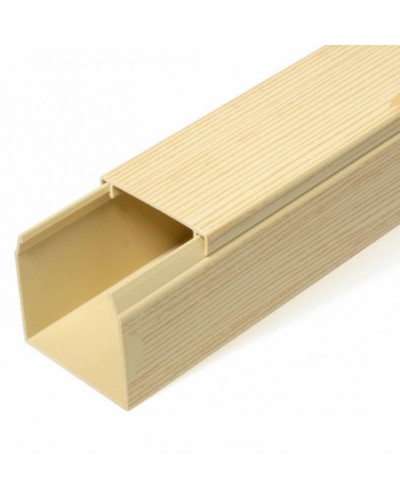 Кабель-канал сосна 2-й замок в п/э 40х40 (24 м/уп) Промрукав (PR03.0186) в Кемерово Кабель-канал Pintop.ru