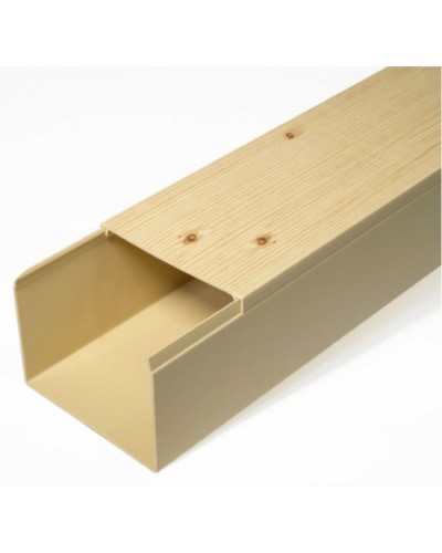 Кабель-канал сосна 2-й замок в п/э 80х60 (8 м/уп) Промрукав (PR03.0190) в Кемерово Кабель-канал Pintop.ru