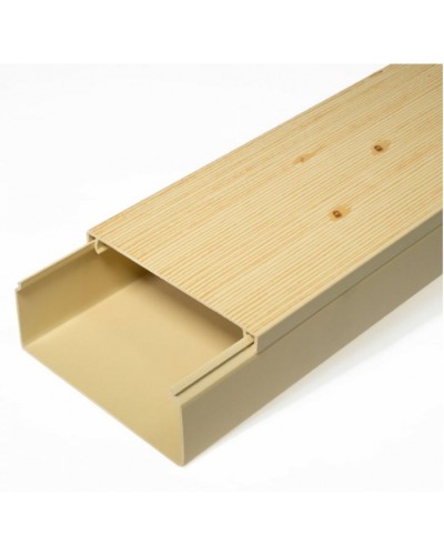 Кабель-канал сосна 2-й замок в п/э 100х40 (8 м/уп) Промрукав (PR03.0191) в Кемерово Кабель-канал Pintop.ru