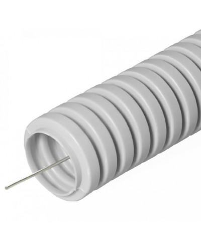 Труба гофрированная ПВХ серая с/з д20 (100м/4800м уп/пал) Строитель Промрукав (PR.032000) в Кемерово Труба гофрированная Pintop.ru