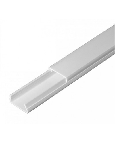 Кабель-канал белый 2-й замок в п/э 20х10 (180м/уп) Промрукав (PR.0325203) в Кемерово Кабель-канал Pintop.ru