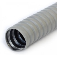 Металлорукав в ПВХ оболочке серый Р3-ЦП-НГ-100 (8м/уп) Промрукав (PR04.0468)