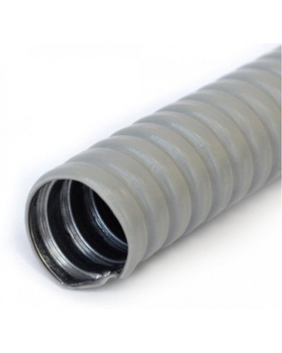 Металлорукав в ПВХ оболочке серый Р3-ЦП-НГ-38 (25м/уп) Промрукав (PR04.0476) в Кемерово Металлорукав Pintop.ru