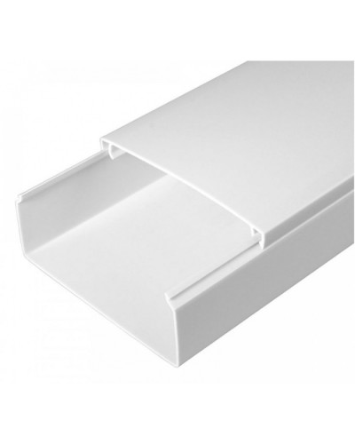Кабель-канал белый 2-й замок в г/к 100х40 (24м/уп) Промрукав (PR.0510040) в Кемерово Кабель-канал Pintop.ru