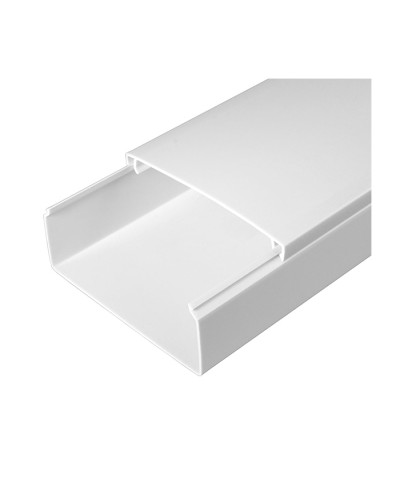 Кабель-канал белый 2-й замок в п/э 100х40 (24м/уп) Промрукав PR.0510041 в Кемерово Кабель-канал Pintop.ru