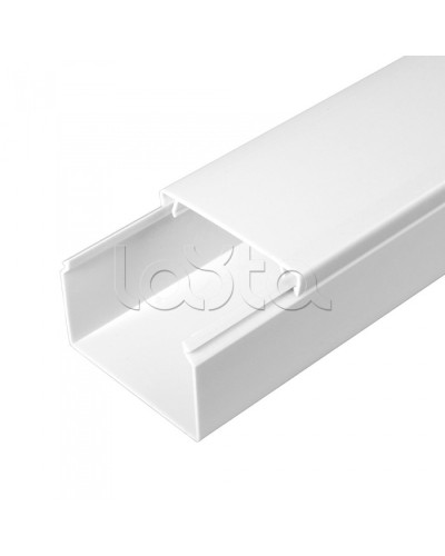 Кабель-канал белый 2-й замок в п/э 60х40 (40м/уп) Промрукав PR.0560401 в Кемерово Кабель-канал Pintop.ru