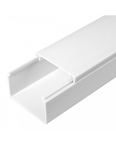 Кабель-канал белый 2-й замок в г/к 60х40 (40м/уп) Промрукав (PR.056040) в Кемерово Кабель-канал Pintop.ru