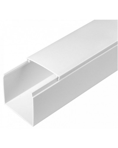Кабель-канал белый 2-й замок в г/к 60х60 (24м/уп) Промрукав (PR.056060) в Кемерово Кабель-канал Pintop.ru
