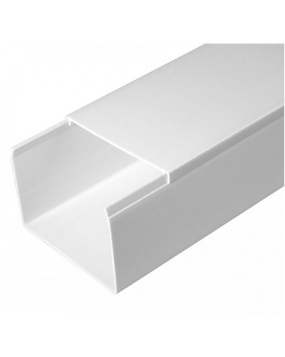 Кабель-канал белый 2-й замок в п/э 80х60 (18м/уп) Промрукав (PR.0580601) в Кемерово Кабель-канал Pintop.ru