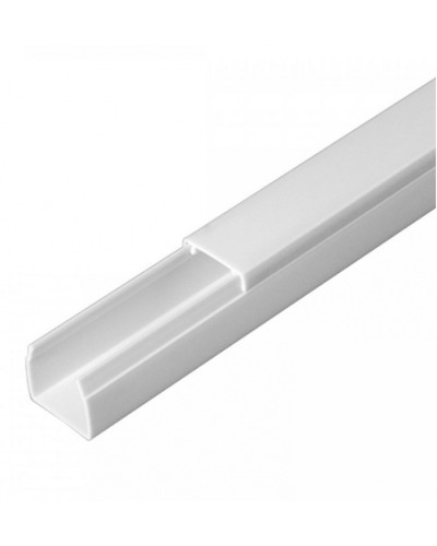 Кабель-канал белый 2-й замок в п/э 16х16 (120м/уп) Промрукав (PR.0616161) в Кемерово Кабель-канал Pintop.ru