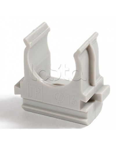 Крепеж-клипса для труб АБС-пластик в карт д16 (200шт/2000шт уп/кор) Промрукав (PR.0616) в Кемерово Держатели, клипсы, скобы Pintop.ru