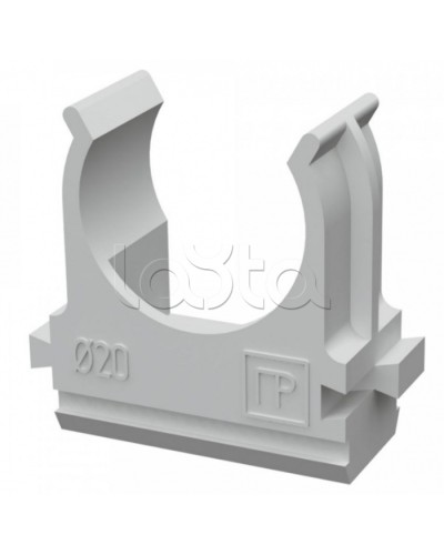 Крепеж-клипса для труб АБС-пластик в карт д20 (150шт/1500шт уп/кор) Промрукав (PR.0620) в Кемерово Держатели, клипсы, скобы Pintop.ru