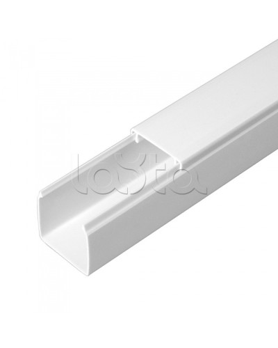 Кабель-канал белый 2-й замок в п/э 25х25 (48м/уп) Промрукав PR.0625251 в Кемерово Кабель-канал Pintop.ru