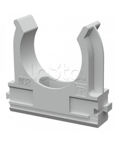 Крепеж-клипса для труб АБС-пластик в карт д32 (50шт/500шт уп/кор) Промрукав (PR.0632) в Кемерово Держатели, клипсы, скобы Pintop.ru