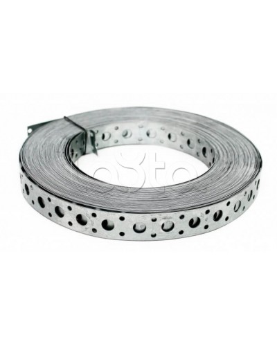 Лента монтажная перфорированная прямая для прямого монтажа ЛМП 12х0,55 (25 м.) Промрукав (PR08.3830) в Кемерово Стяжки-хомуты Pintop.ru