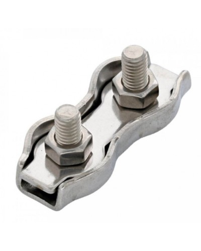 Зажим троса двойной D4мм Duplex (100шт/уп) Промрукав (PR08.3889) в Кемерово Держатели, клипсы, скобы Pintop.ru