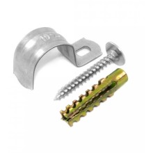 Комплекты для крепления ОКЛ с использованием самореза, дюбеля и скобы СМО 12-13 (100 шт) Промрукав (PR08.4993)