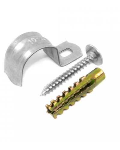 Комплекты для крепления ОКЛ с использованием самореза, дюбеля и скобы СМО 25-26 (100 шт) Промрукав (PR08.4998) в Кемерово Держатели, клипсы, скобы Pintop.ru