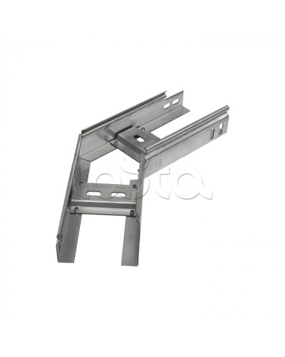 Угол горизонтальный 45 градусов лестничный 100х80 (1,5 мм) Промрукав (PR08.5457) в Кемерово Аксессуары для лотков Pintop.ru