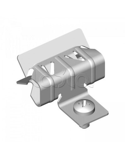 Зажим балочный 8-14 мм с отгибом и винтом М6х9 Промрукав (PR08.5836) в Кемерово Аксессуары для лотков Pintop.ru