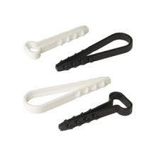 Дюбель-хомут для плоского кабеля 5-8 мм белый (100шт) Промрукав (PR08.6951)