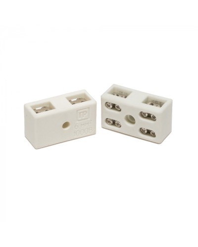 Клемма керам. латунь 6 мм² 2 пары на 8 контактов (5 шт/уп) Промрукав (PR08.7164) в Кемерово Аксессуары для кабель-канала Pintop.ru