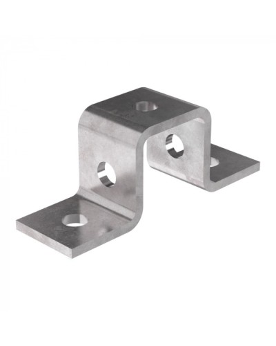 Пластина П-образная 5 отверстий профиль 41х41 HDZ Промрукав (PR08.8793) в Кемерово Аксессуары для лотков Pintop.ru