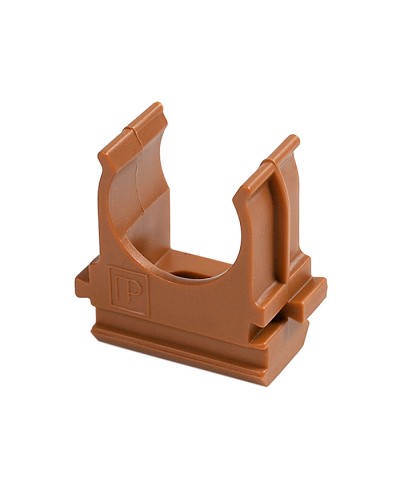 Крепёж-клипса для труб АБС-пластик бук д20 в малой упаковке (10шт/1000шт уп/кор) Промрукав (PR13.0052) в Кемерово Держатели, клипсы, скобы Pintop.ru