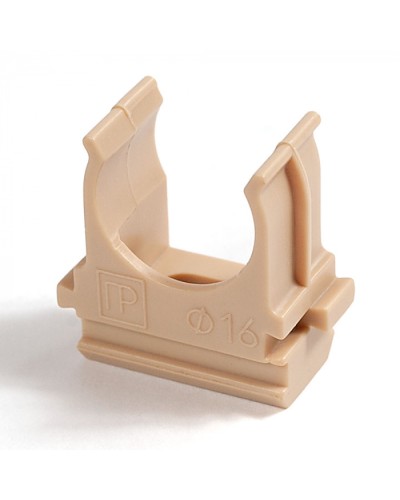 Крепёж-клипса для труб АБС-пластик сосна д16 в малой упаковке (10шт/1000шт уп/кор) Промрукав (PR13.0054) в Кемерово Держатели, клипсы, скобы Pintop.ru