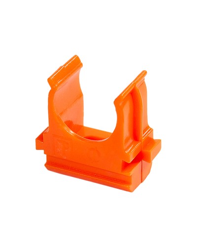 Крепёж-клипса для труб АБС-пластик оранжевая д40 (15шт/300шт уп/кор) Промрукав (PR13.0106) в Кемерово Держатели, клипсы, скобы Pintop.ru