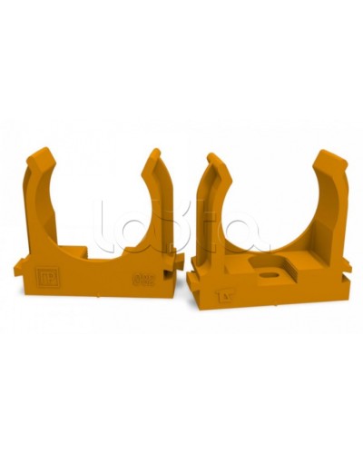 Крепеж-клипса для труб для монтажного пистолета оранжевая д32 (25шт/500шт уп/кор) Промрукав (PR13.0154) в Кемерово Держатели, клипсы, скобы Pintop.ru