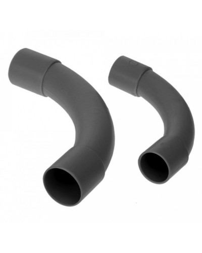 Соединитель угловой черный д32 (5шт/125шт уп/кор) Промрукав (PR13.0172) в Кемерово Повороты, муфты, тройники Pintop.ru