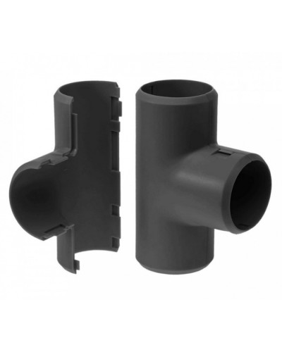 Тройник разборный черный д16 (5шт/500 шт уп/кор) Промрукав (PR13.0177) в Кемерово Повороты, муфты, тройники Pintop.ru