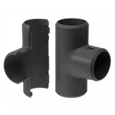 Тройник разборный черный д25 (1шт/200шт уп/кор) Промрукав (PR13.0179)