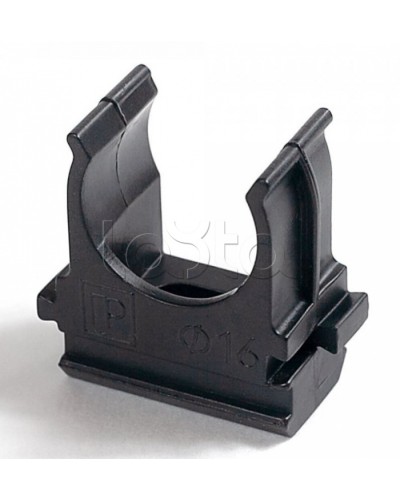 Крепёж-клипса для труб Полистирол черная д25 в малой упаковке (10шт/500шт уп/кор) Промрукав (PR13.0211) в Кемерово Держатели, клипсы, скобы Pintop.ru