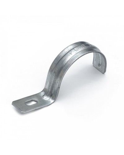 Скоба металлическая однолапковая усиленная противопожарная СМОУ d38-40 мм (50 шт/уп) Промрукав (PR13.02405) в Кемерово Держатели, клипсы, скобы Pintop.ru