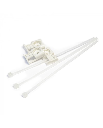 Комплекты крепления площадка для прямого монтажа белая со стяжкой 3,6х150 мм (100 шт) Промрукав (PR13.02514) в Кемерово Аксессуары для кабель-канала Pintop.ru