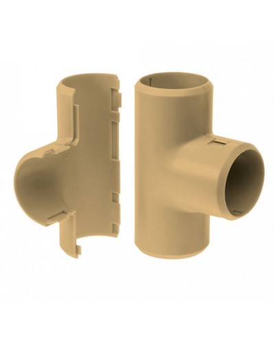 Тройник разборный сосна д25 (30шт/300шт уп/кор) Промрукав (PR13.0289) в Кемерово Повороты, муфты, тройники Pintop.ru