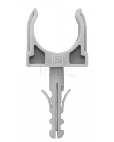 Крепеж-клипса с дюбелем серая д16 в малой упаковке (10шт/900шт уп/кор) Промрукав (PR13.0315) в Кемерово Держатели, клипсы, скобы Pintop.ru