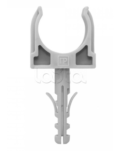 Крепеж-клипса с дюбелем серая д25 в малой упаковке (10шт/450шт уп/кор) Промрукав (PR13.0317) в Кемерово Крепеж: Дюбели, шурупы, саморезы Pintop.ru